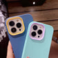 Mobile Phone Case Contrast Color 3 In 1 Protective Cover