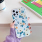 Laser Butterfly Floral Soft Cover for iPhone 11/12, XS, XR, 7/8 Plus