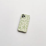 Green Leopard Print Silicone Protective Cover - Niche Style.