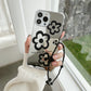 New Mirror Phone Case Drop-resistant Mirror Full Cover Transparent Painted Protective Cover