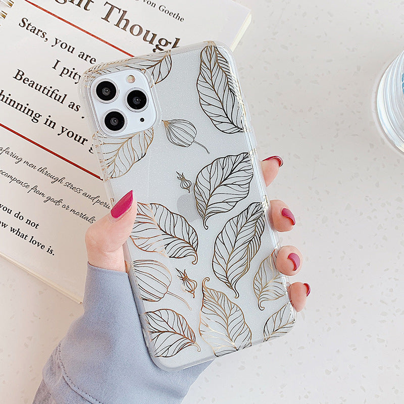 Plant leaf phone case