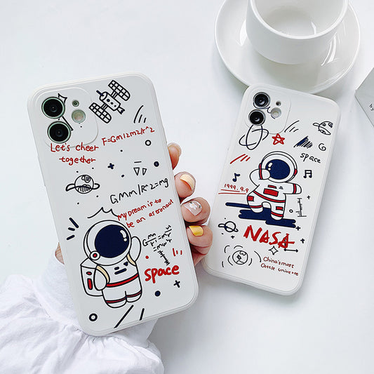 Rear Cover Type Cute Astronaut Mobile Phone Case