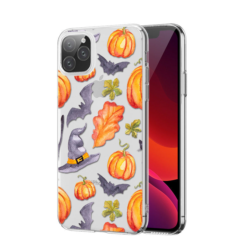 Halloween Series Transparent Silicone Protective Cover