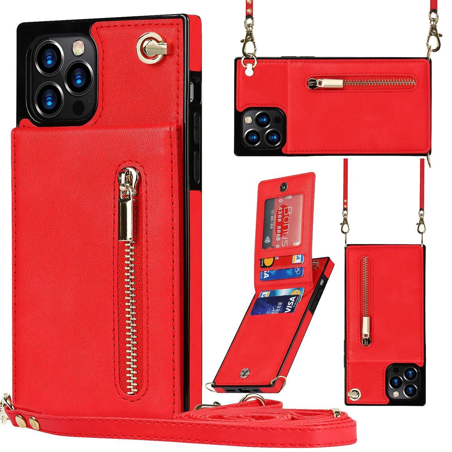 Phone Case Crossbody XR Zipper Mobile Phone Protective Cover