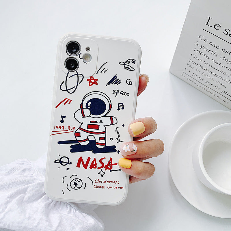 Rear Cover Type Cute Astronaut Mobile Phone Case