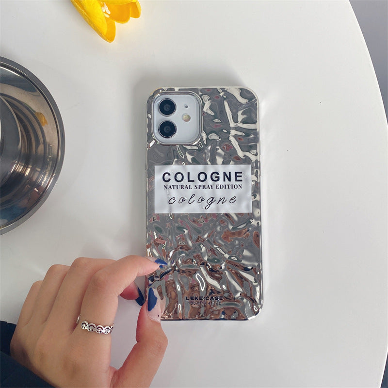 Electroplating Niche Pleated Mobile Phone Case Cover