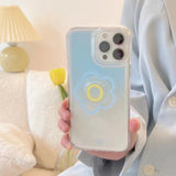 Advanced Gradient Blue Colorful Shell Bracket For Mobile Phone Cases