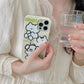 Line Cartoon Cute Animal Back Cover Mobile Phone Case