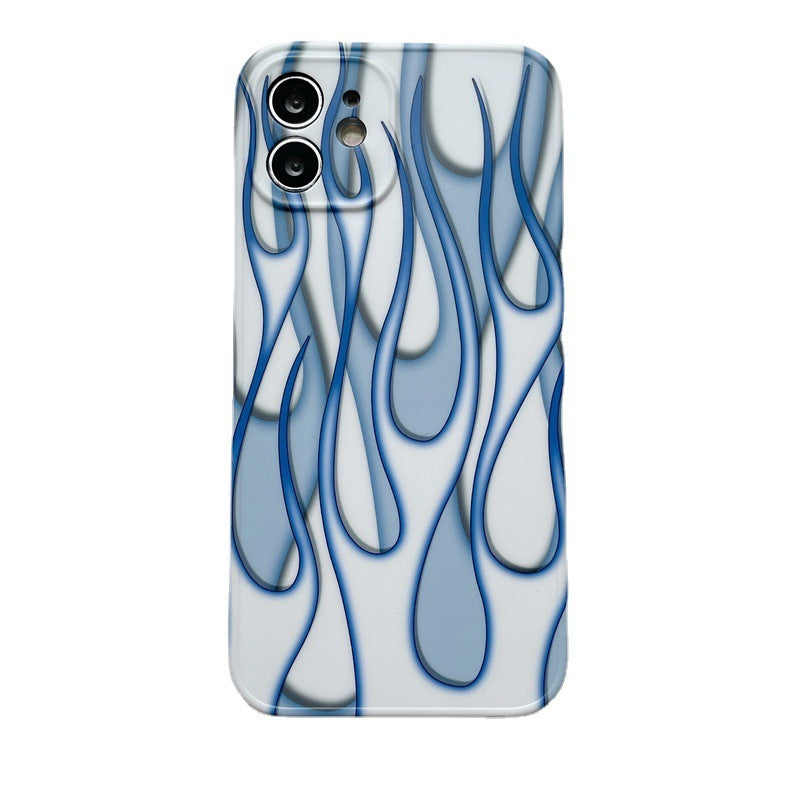 Creative Flame Line Mobile Phone Case Shatterproof Cover