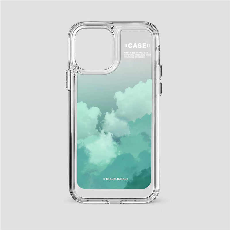 Gradient Cloud Print Phone Case Cover