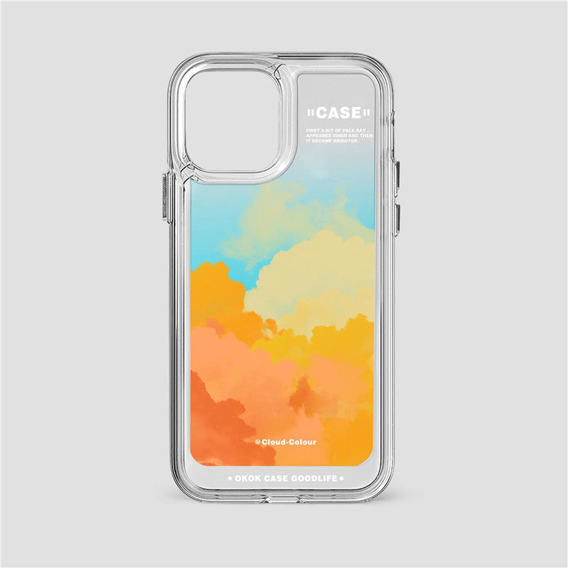 Gradient Cloud Print Phone Case Cover