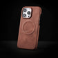 Skin-sensitive Sheepskin Magnetic Phone Case Drop-resistant Protective Cover