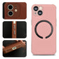 Leather Phone Case Iphone14 Mag Safe Magnetic Cross