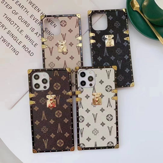 Back Cover Square Leather Phone Case