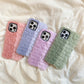 Simple And  Color Matching Plush For 13Pro Mobile Phone Case