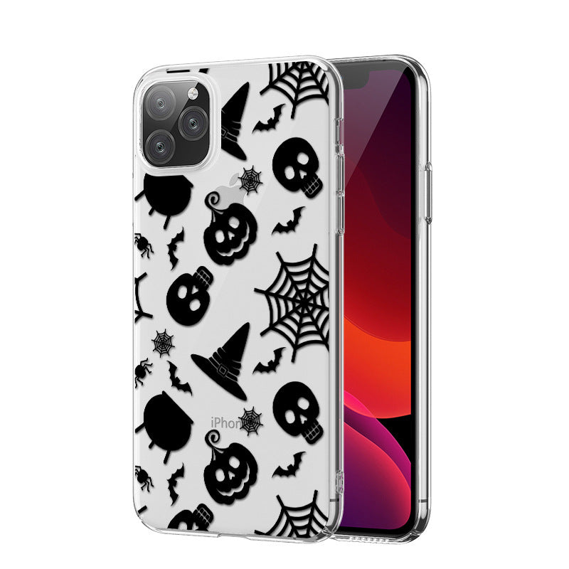 Halloween Series Transparent Silicone Protective Cover