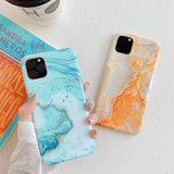 Frosty marble phone case