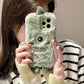 Plush Green Three-dimensional Hands And Feet Monocular Phone Case