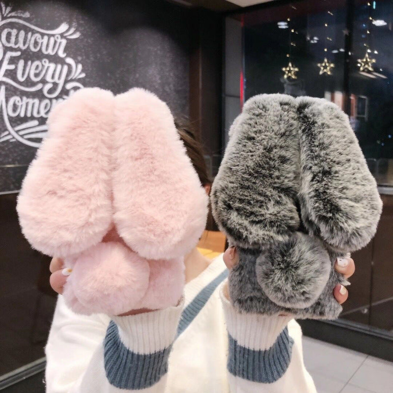 Plush Rabbit Ears Warm Phone Case