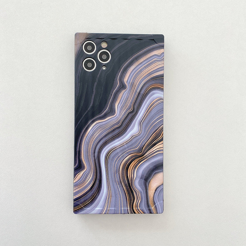 Splattered Marble Square Phone Case Cover