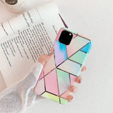 Spliced diamond phone case