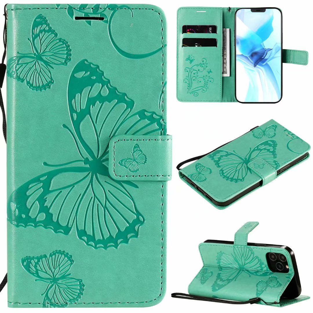 Pressed Butterfly Phone Case Leather Cover