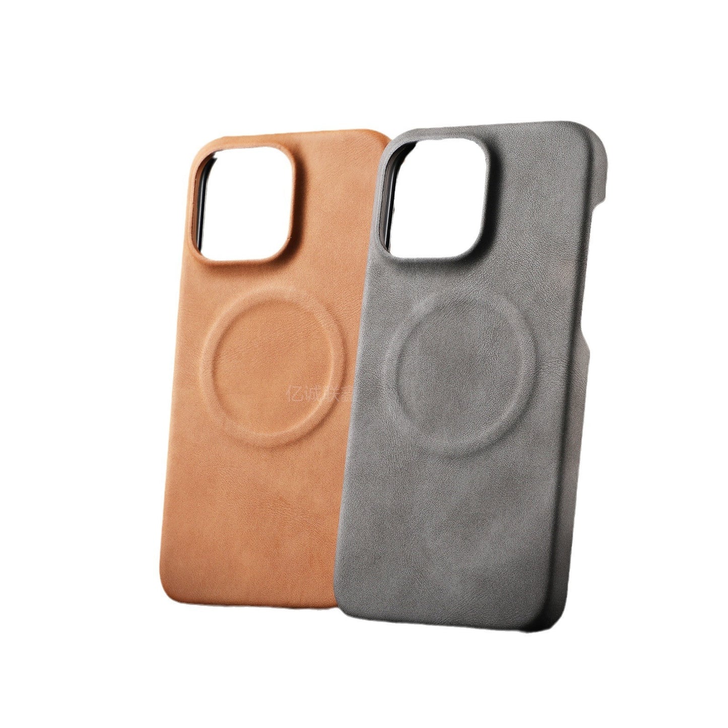 Skin-sensitive Sheepskin Magnetic Phone Case Drop-resistant Protective Cover