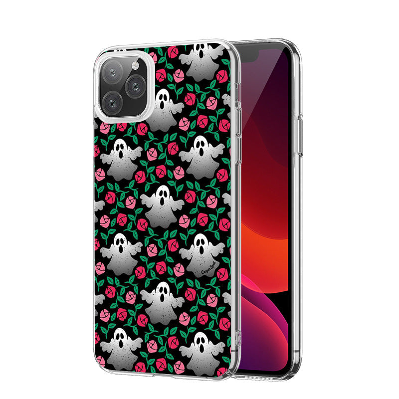 Halloween Series Transparent Silicone Protective Cover