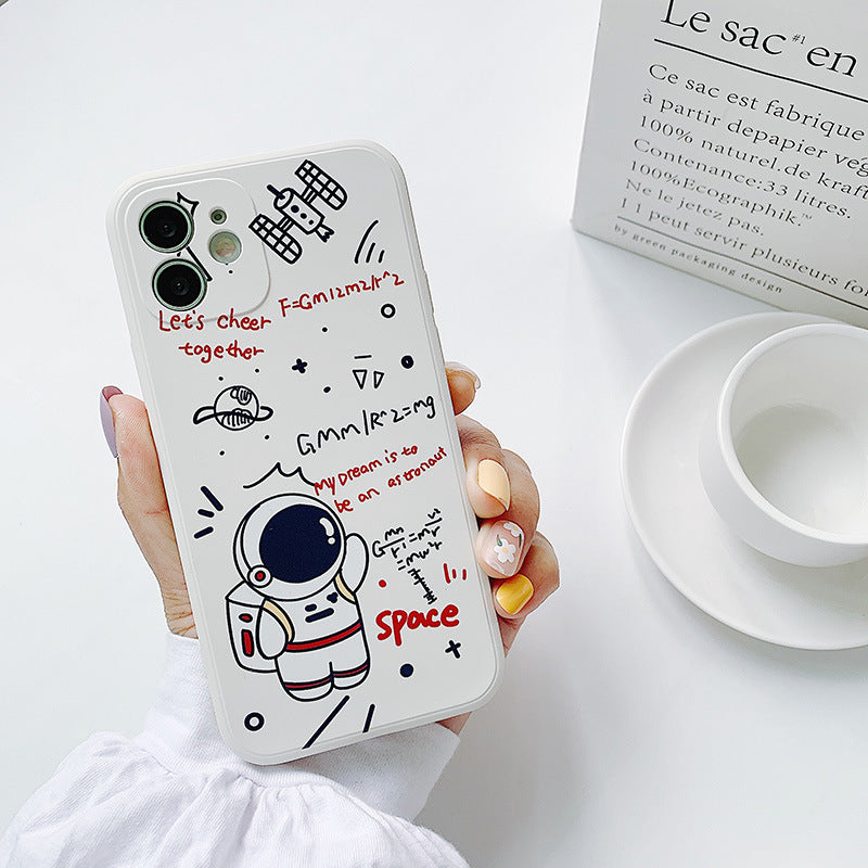 Rear Cover Type Cute Astronaut Mobile Phone Case