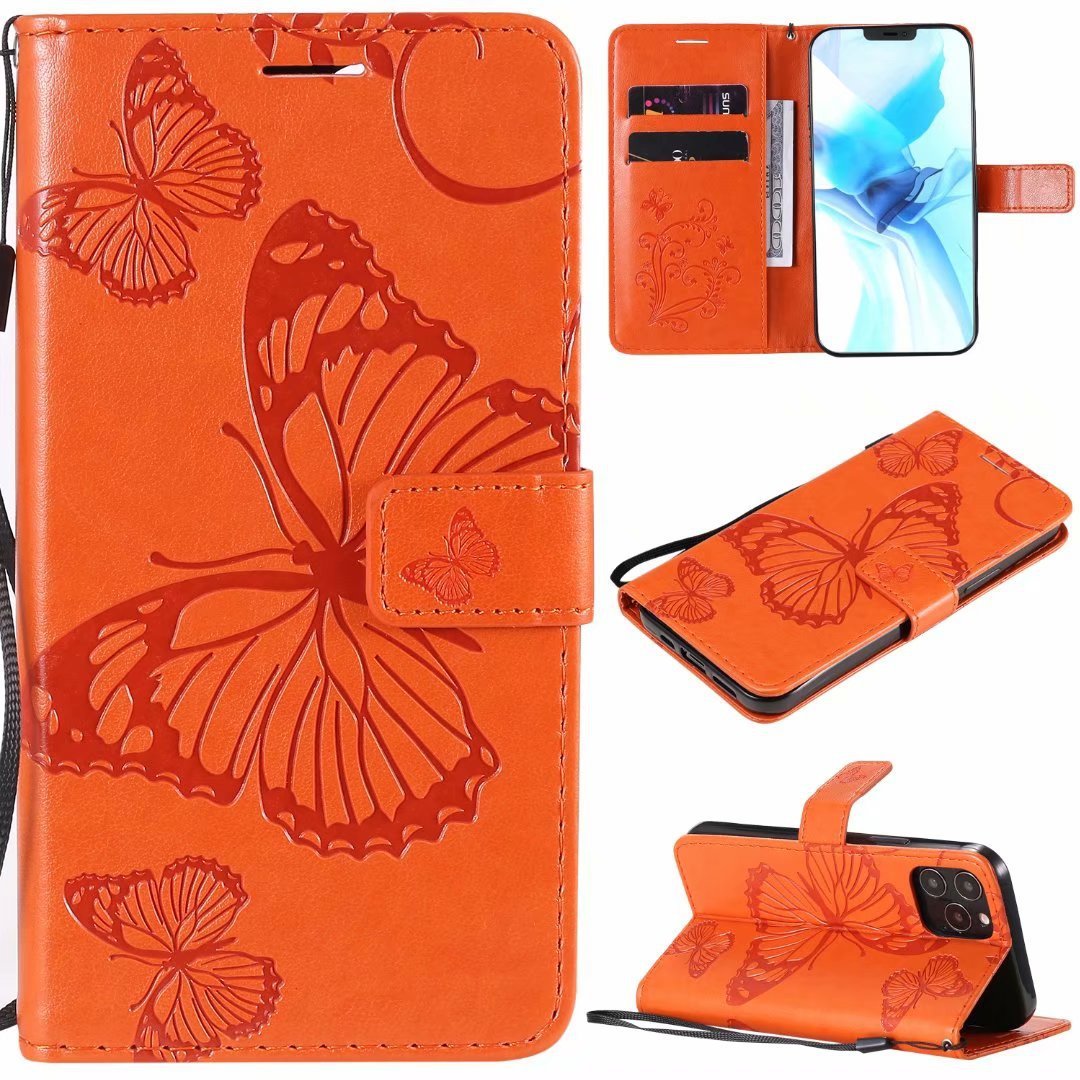 Pressed Butterfly Phone Case Leather Cover