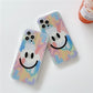 Laser Smiley Floral Soft Cover for iPhone 11/12, XS, XR, 7/8 Plus