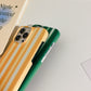 Striped Mobile Phone Case Hard Cover Half Package Couple Style