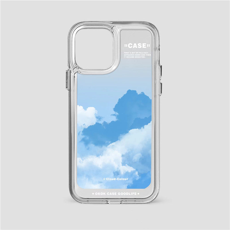 Gradient Cloud Print Phone Case Cover