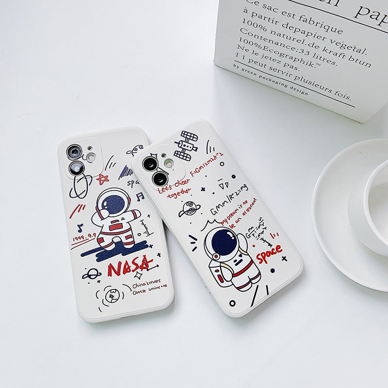 Rear Cover Type Cute Astronaut Mobile Phone Case