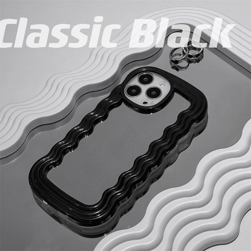 Creative Simple Mirror Bracket Silicone Phone Case